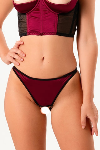 20. Satin micro string bikini panties