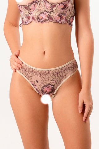 29. Lace open crotched panties